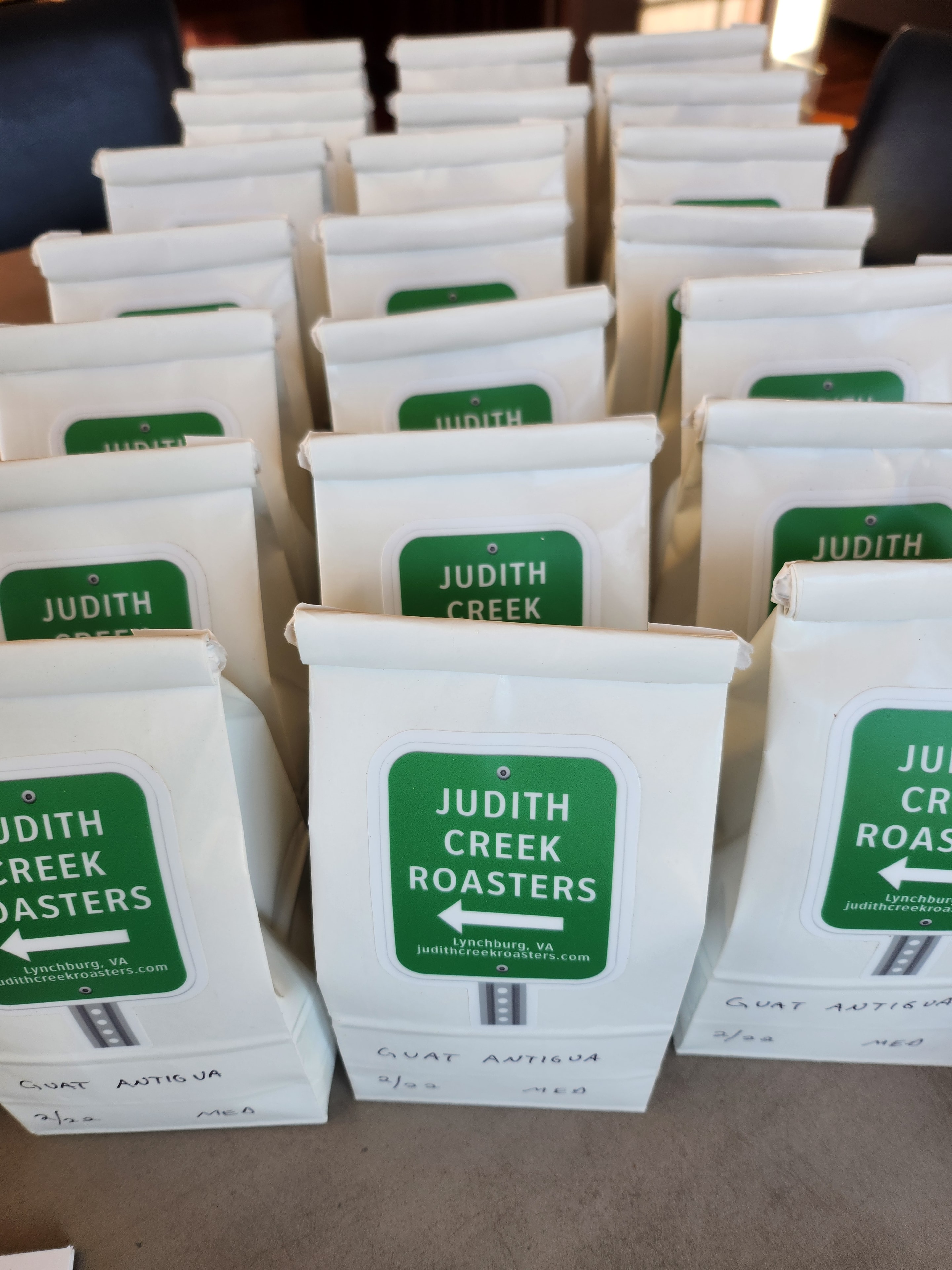 Coffee lot close-up