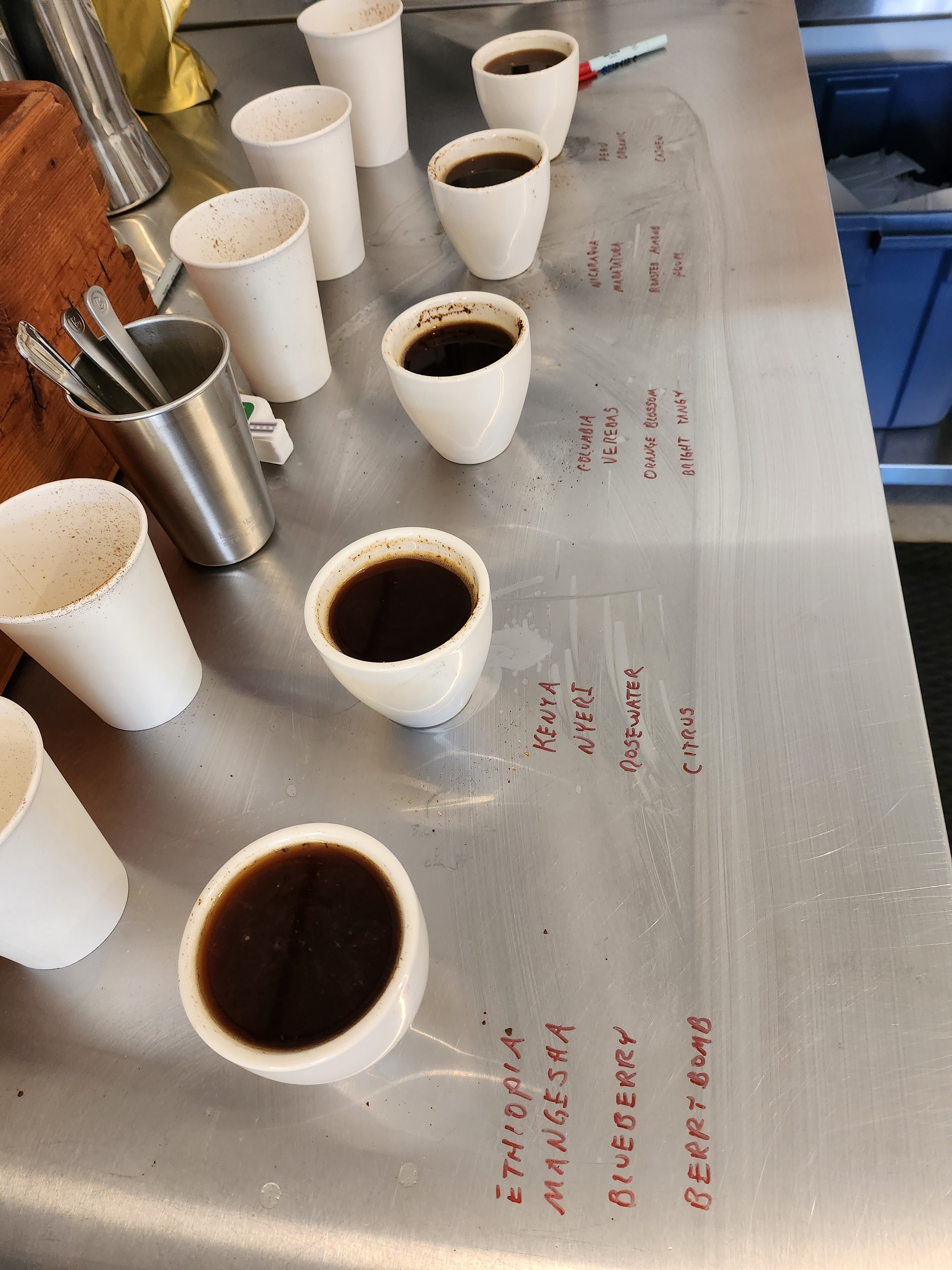Coffee lot close-up