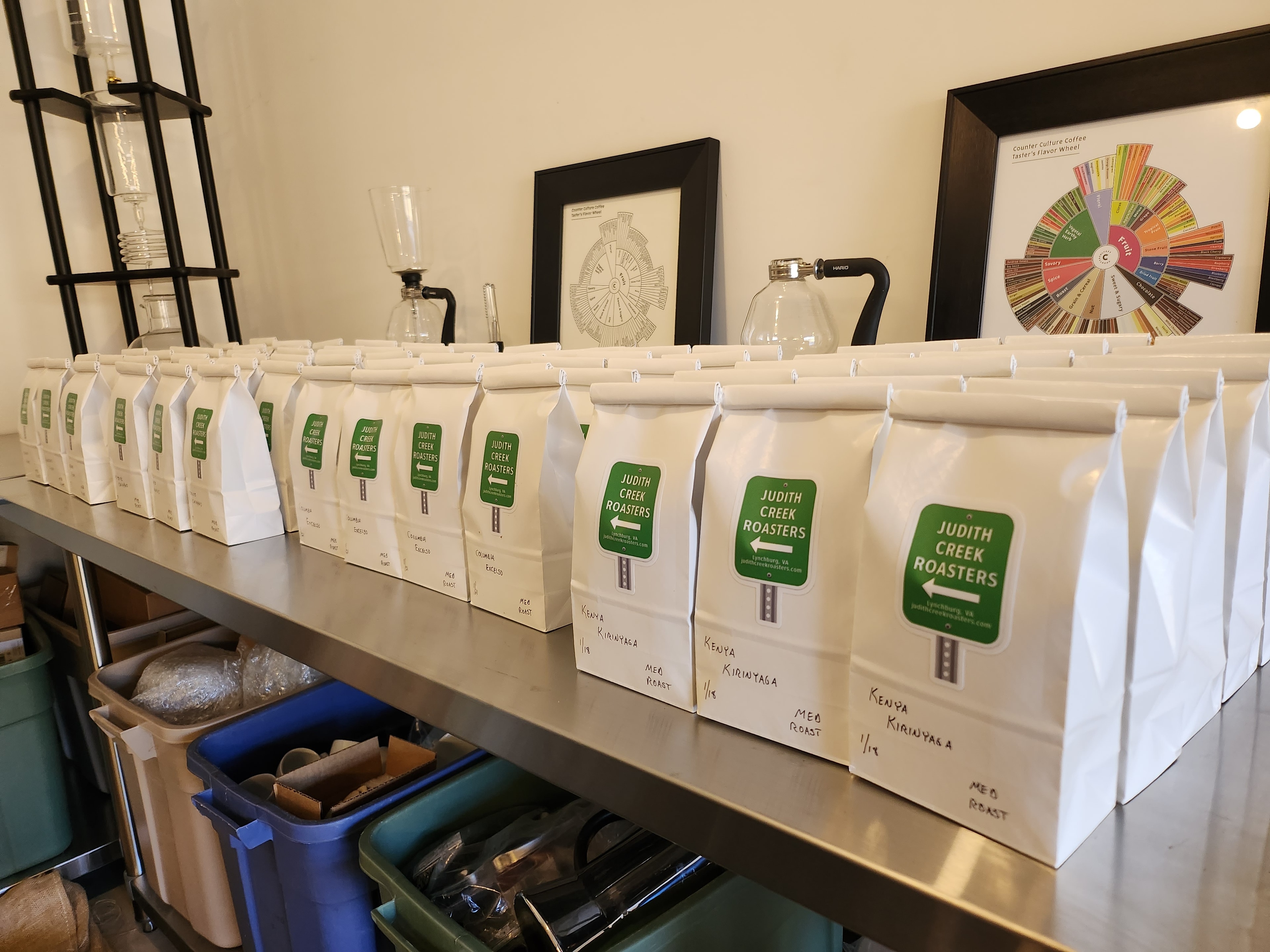 Coffee lot close-up